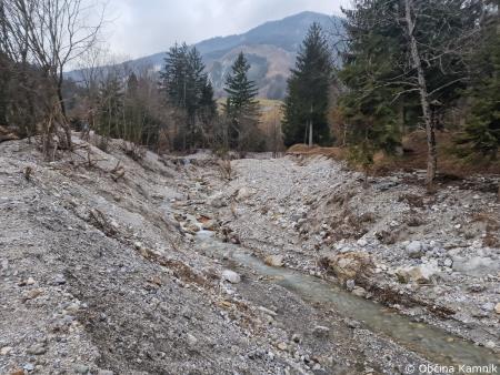 Sanacijska obnova vodotokov in hudournikov po poplavah v Stranjah (3)